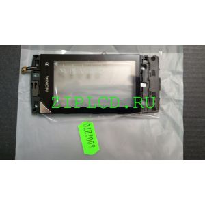 Сенсорное стекло (тачскрин) со шлейфом в раме (Black) для Nokia 5250, АСЦ, Артикул: 8002270