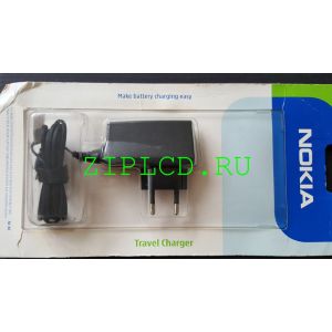 Зарядное устройство NOKIA AC-4E НОВОЕ в упаковке оригинал. поставка NOKIA с хранения, тонкий штекер, парт номер 0273696